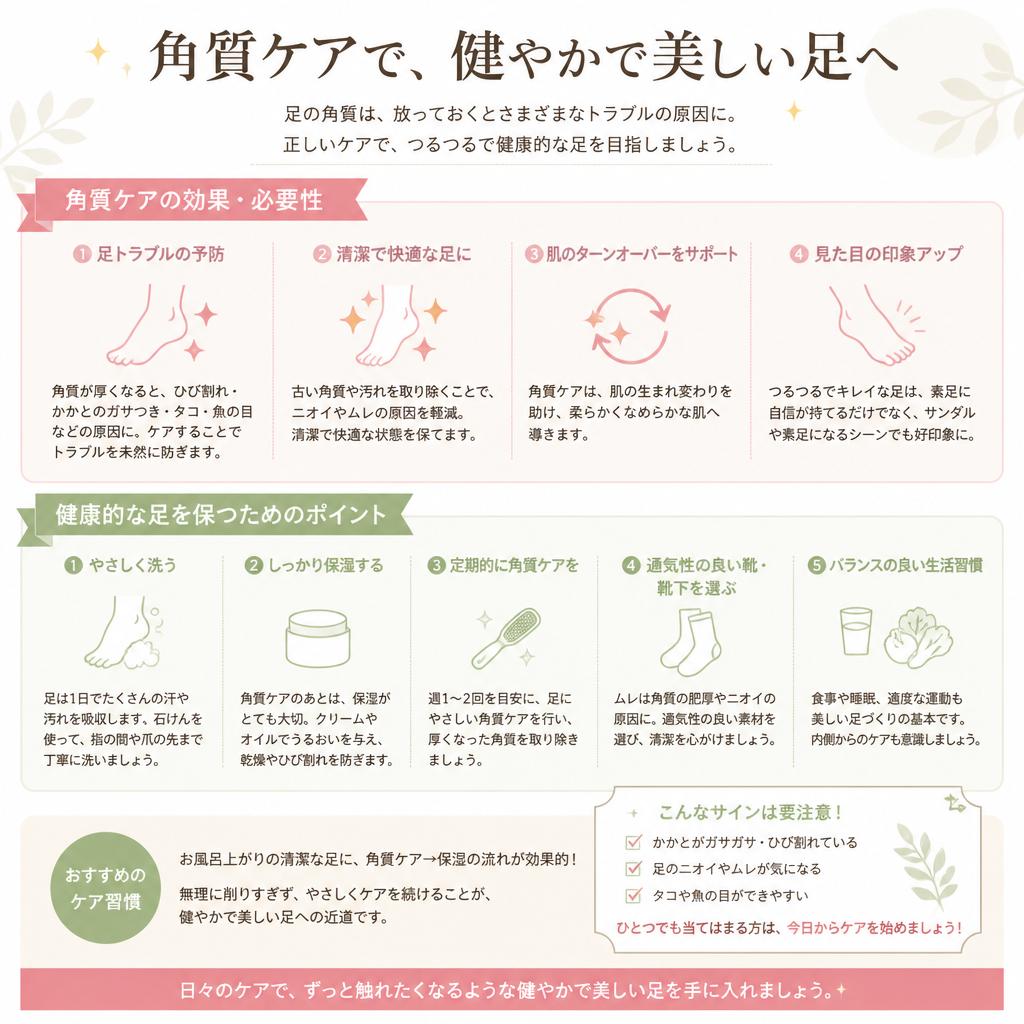 角質ケアで足元を美しく